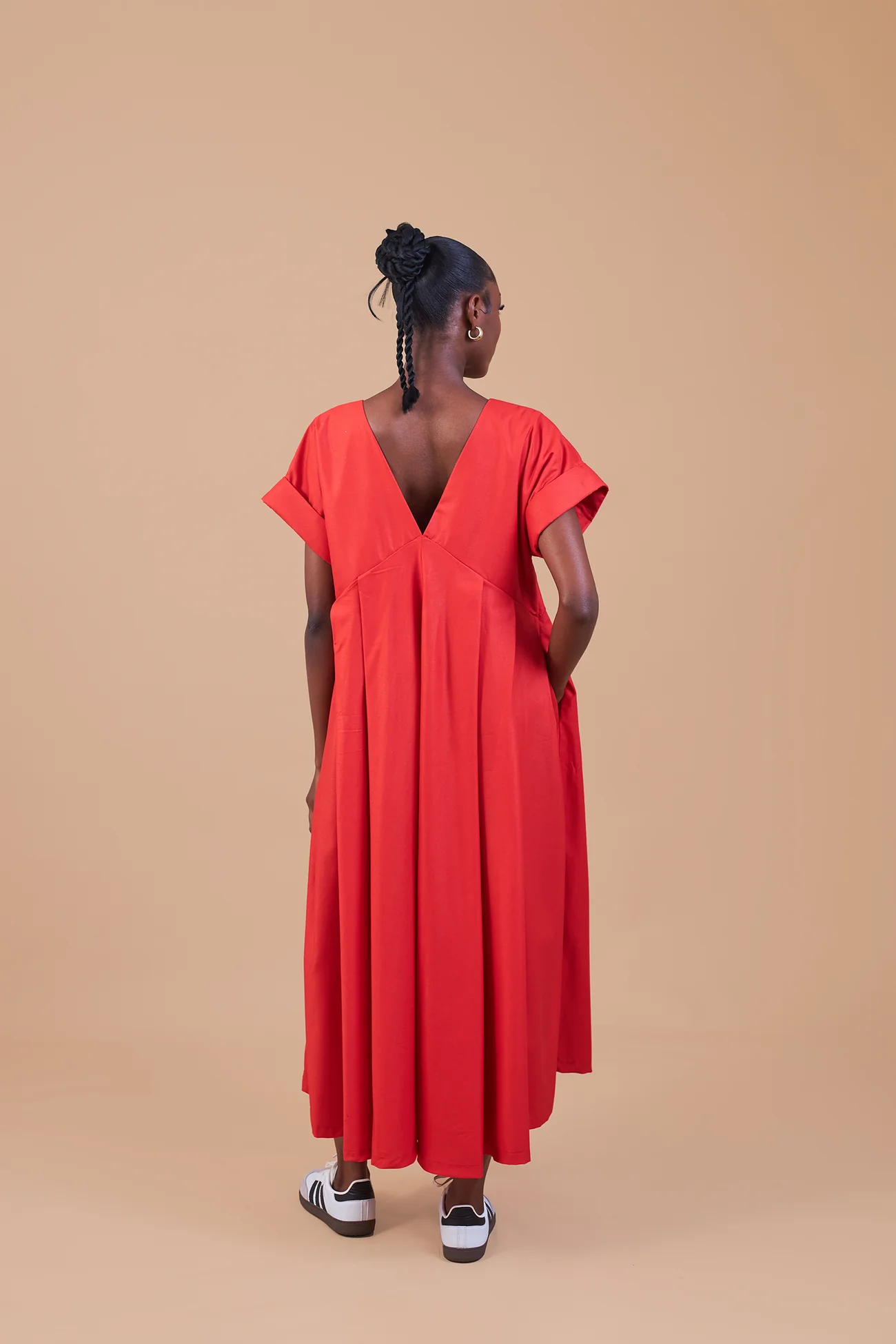 Loose Fit Midi Dress - Image 2