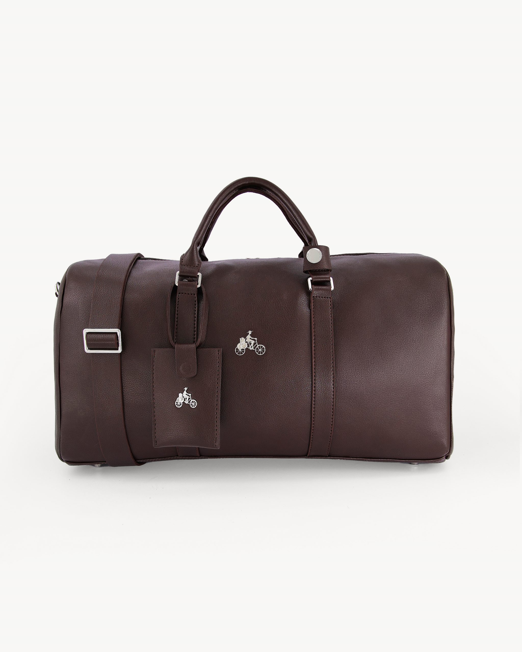 Brown Leather Duffle Bag