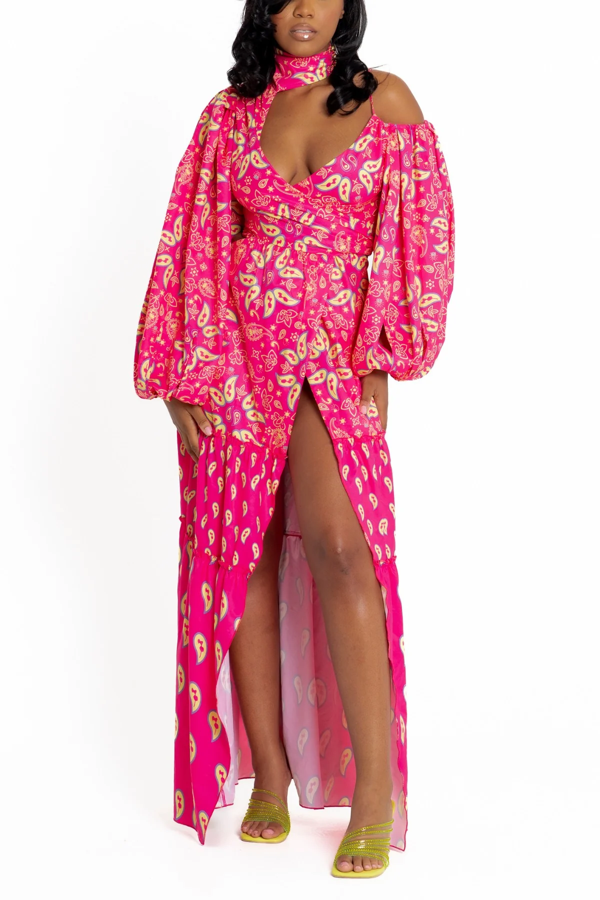 Elysian Wrap Midi Dress